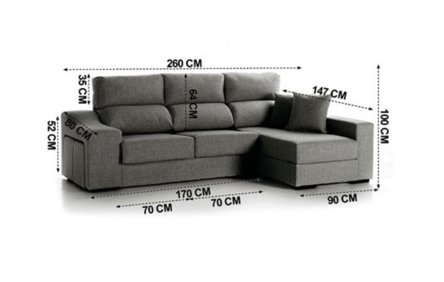 Chaise longue Conforama LUCIA IV 4 lugares