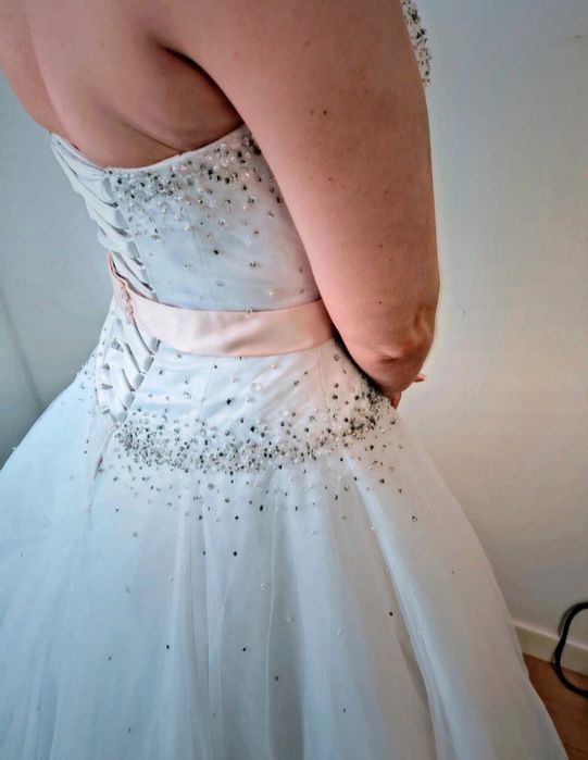 Bajkowa suknia ślubna z włoskiego salonu+dodatki.Tylko odbiór osobisty