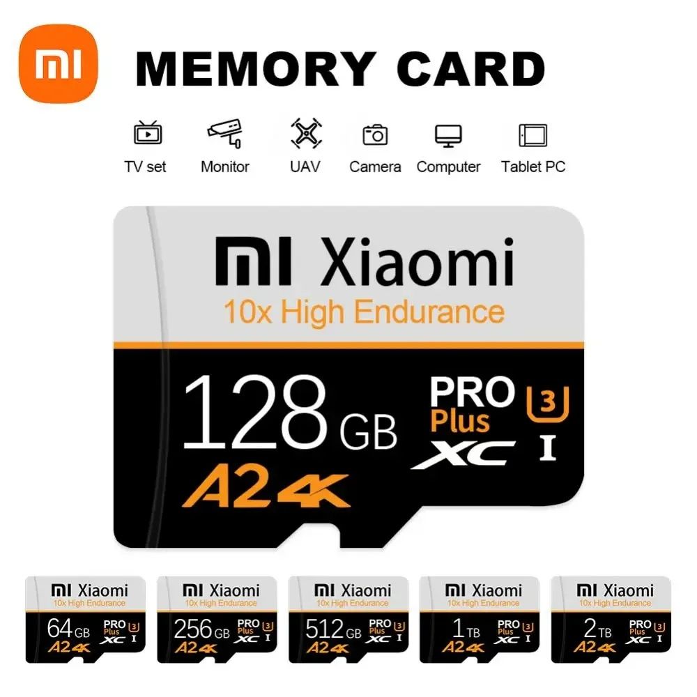 Karta pamięci Xiaomi mikro micro SD TF 128 GB 4K full HD U3 V30 A2