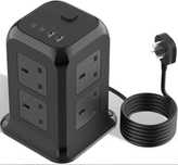 Подовжувач з роз'ємом Humpun USB C, 12 розеток (англійська)