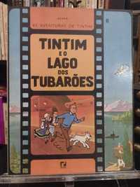 Tintim e o Lago dos Tubarões "Record" "Hergé"