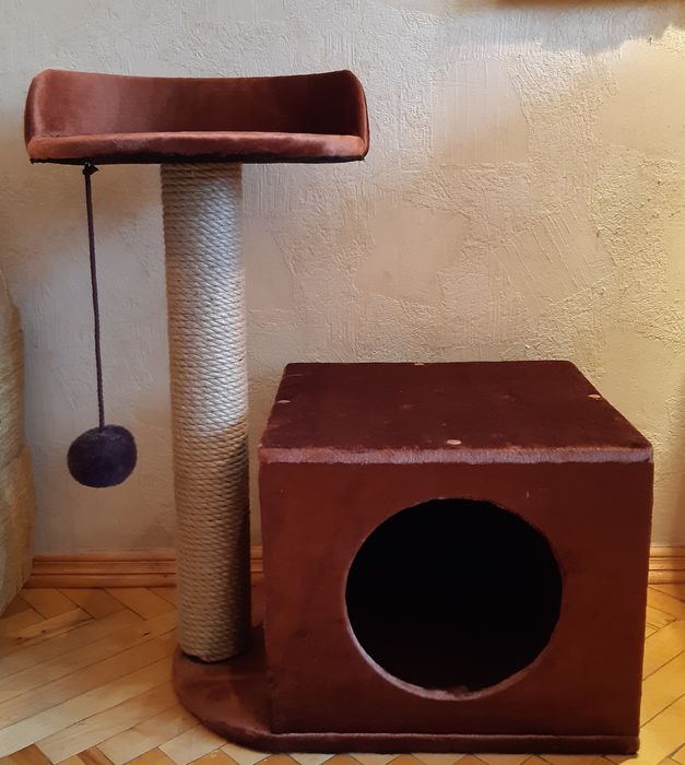 Нова кігтеточка з будиночком