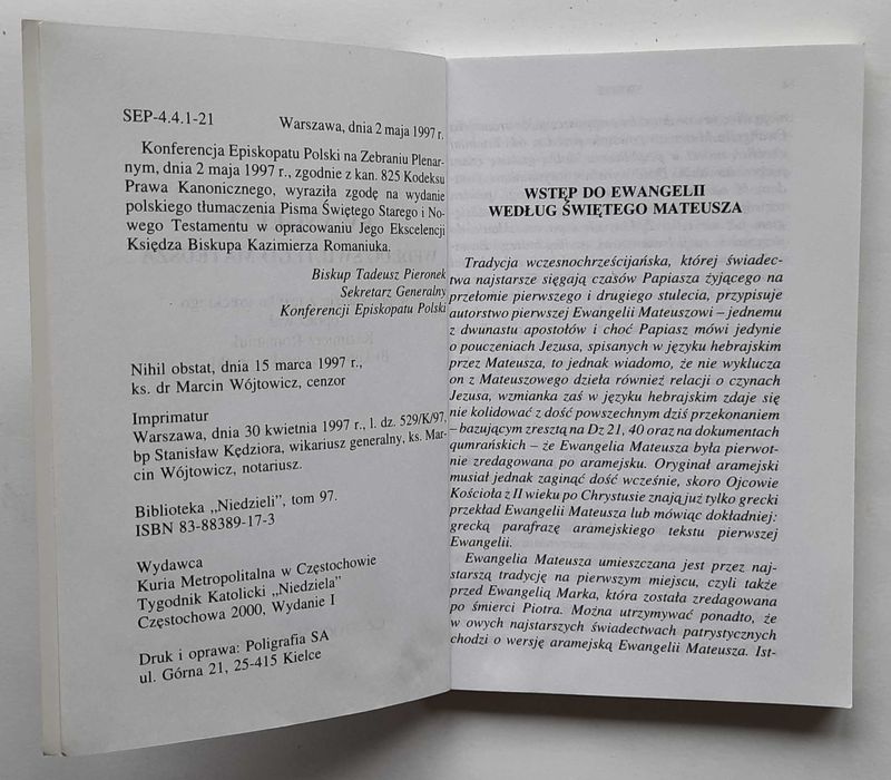 Ewangelia według św. Mateusza