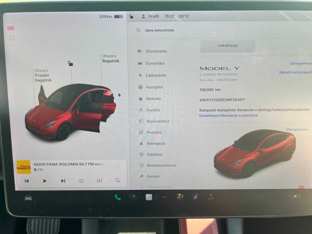 Sprzedaż Tesla model Y Long Range Dual Motor