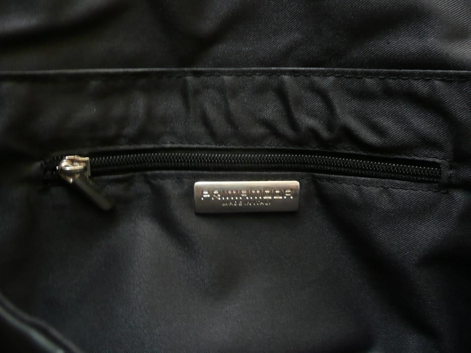 Czarna skórzana kopertówka Prima Moda, nowa z metką