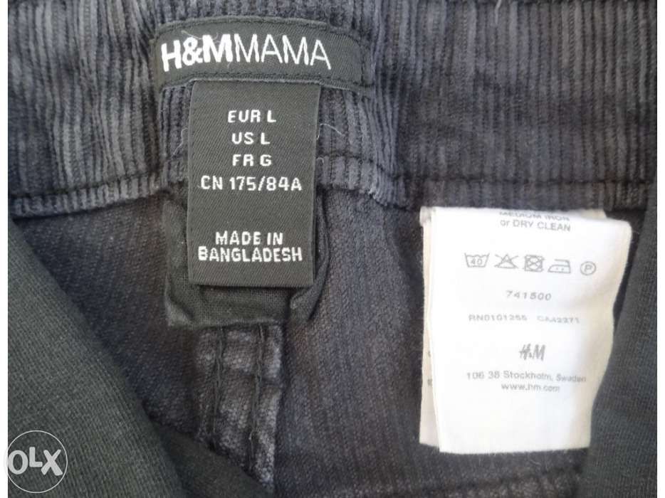 Calças de grávida – h&m mama – XXL – bombazine – preto