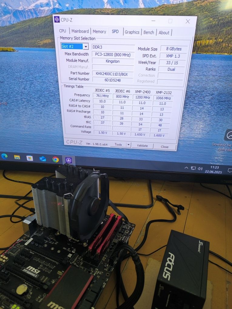 Pamięć RAM DDR3 16GB (2x8) 2400 CL11 Kingston HyperX Savage