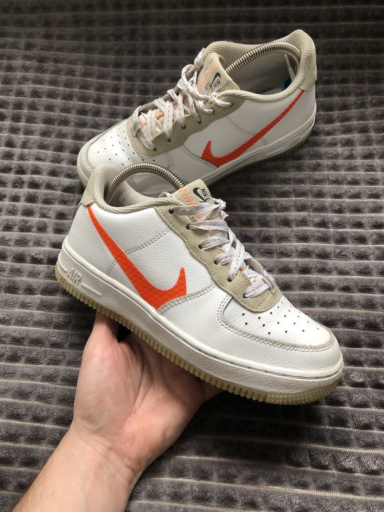 NIKE AIR FORCE 1 (36.5) 23.5см кроссовки белые женские детские оригина