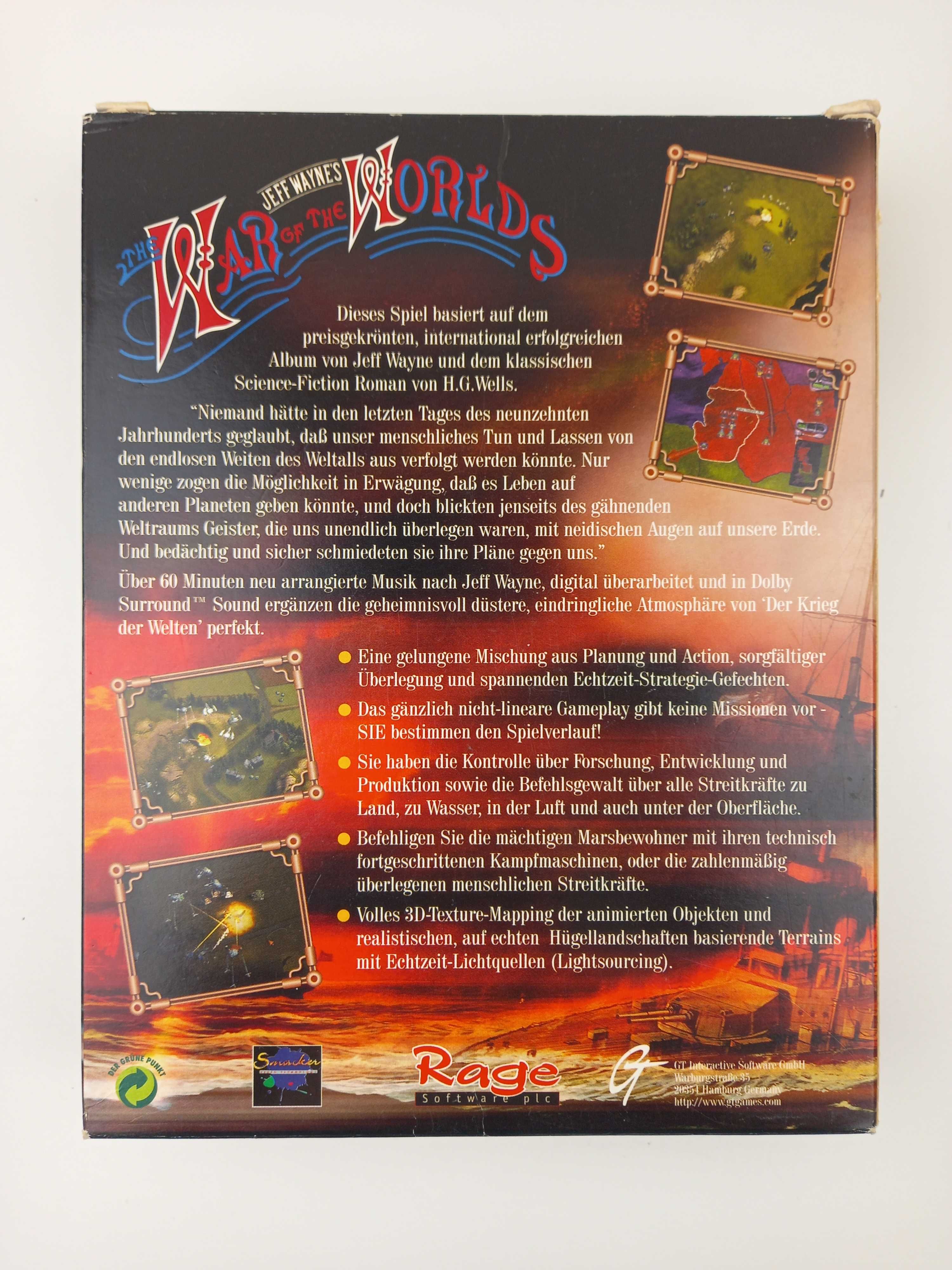 Jeff Wayne's War of the Worlds - gra na PC unikat