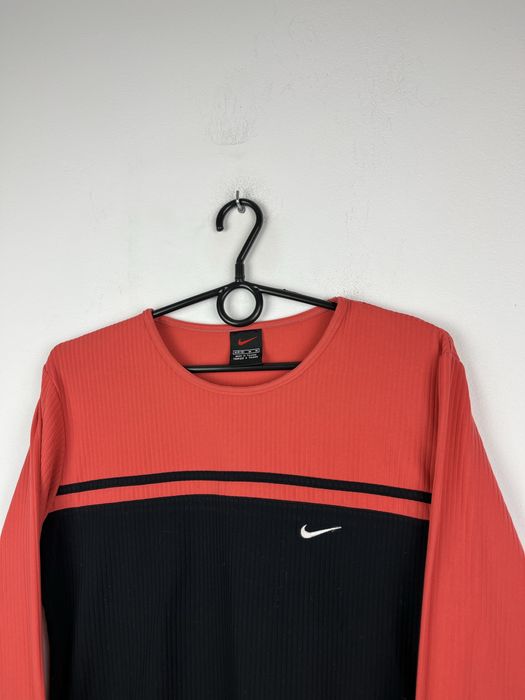 Czarna różowa koszulka z długim rękawem damska Nike rozmiar M fit S