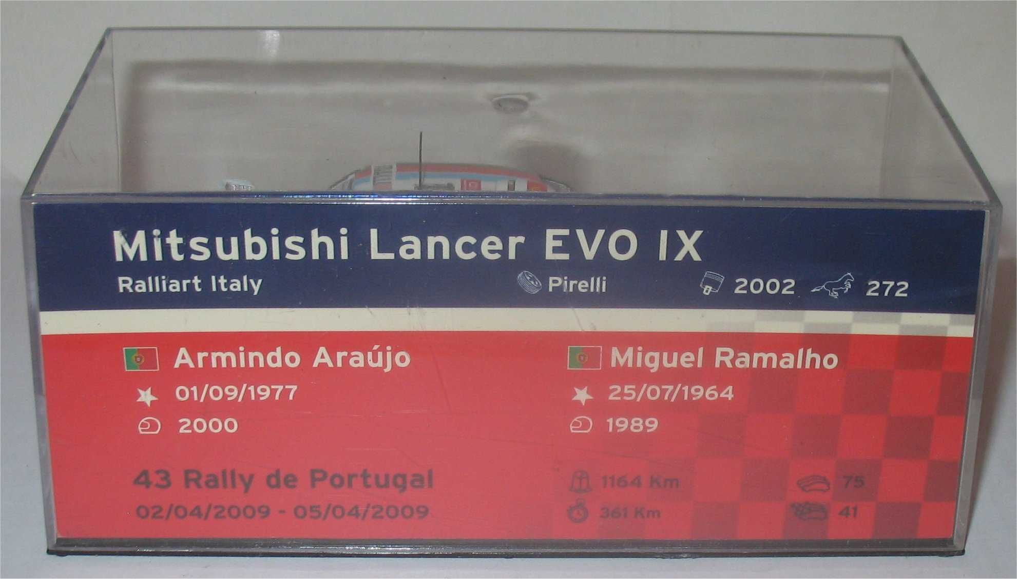 Mitsubishi Lancer Evo IX - 9º Rally de Portugal 2009 - Armindo Araújo