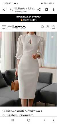 Ładna biała sukienka rozmiar m