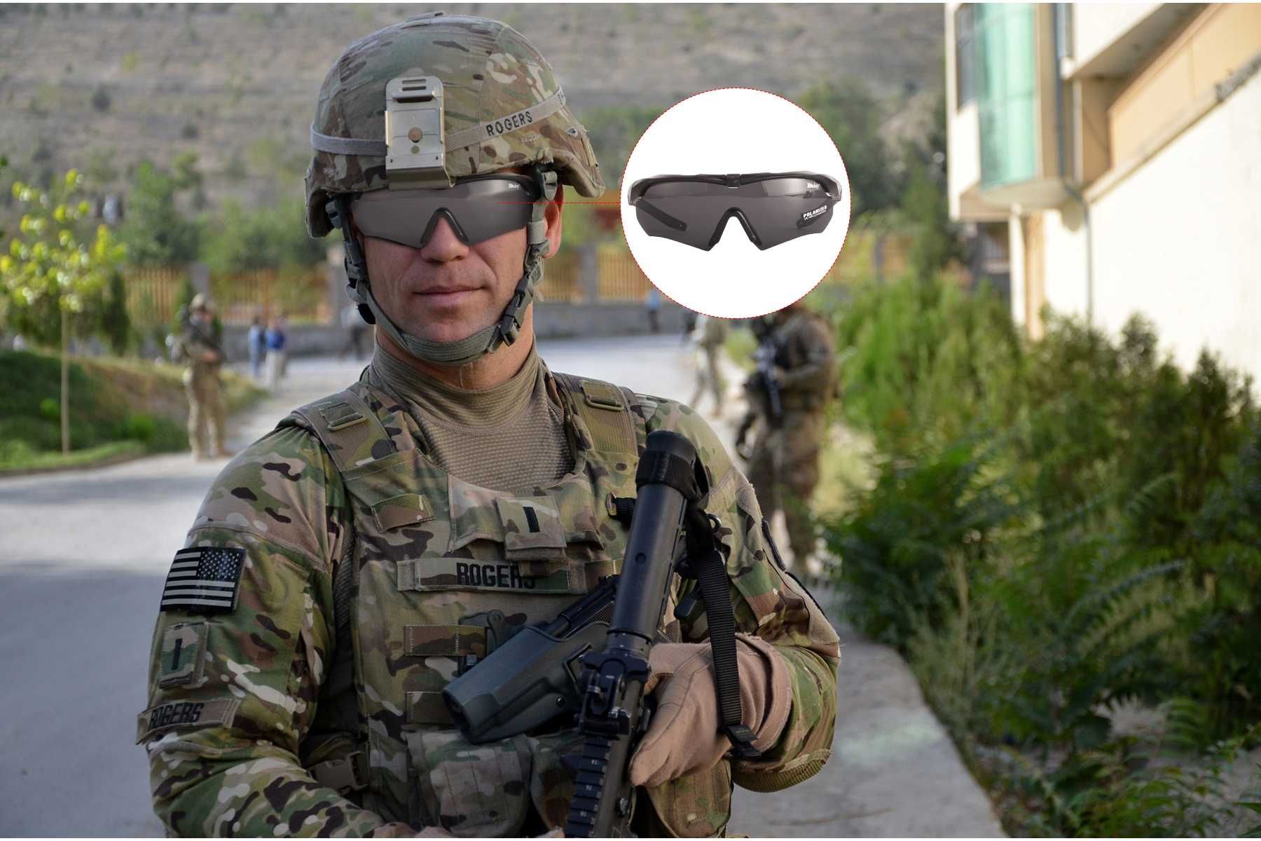 Тактические солнцезащитные очки Daisy X10 для военных с поляризацией