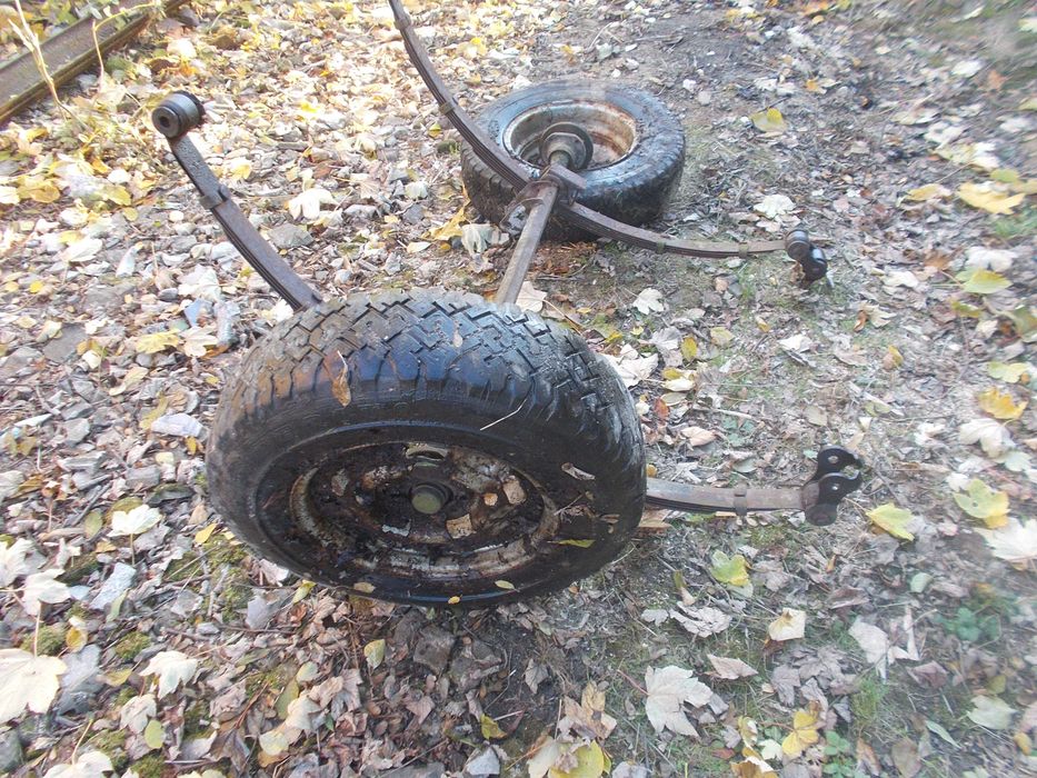 OS do przyczepki mocna solidna resory kola komplet 450 zl