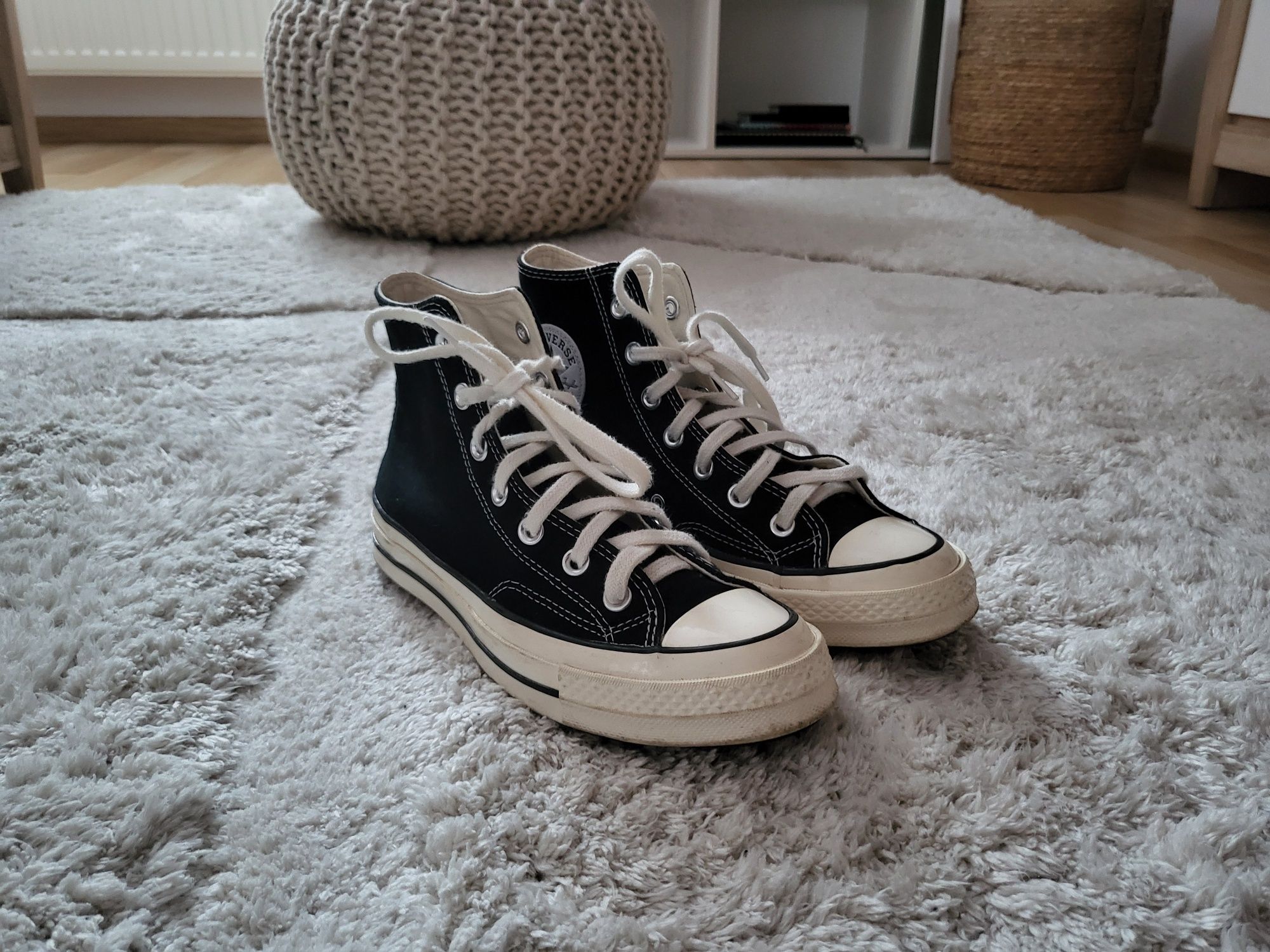 Czarne trampki damskie CONVERSE RETRO r 38,5