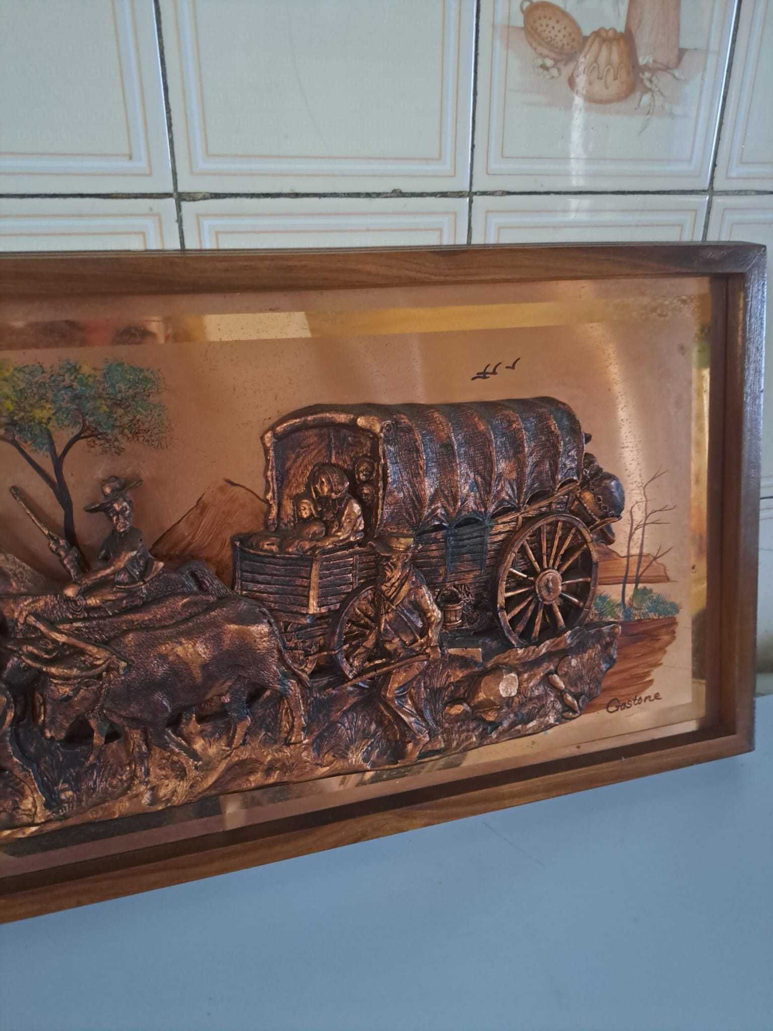 Gastone 3D Copper Art Piece and Clock