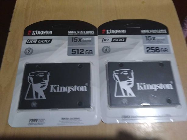 SSD disk Kingston KC600 256,512gb 3D NAND Новый Гарантия
