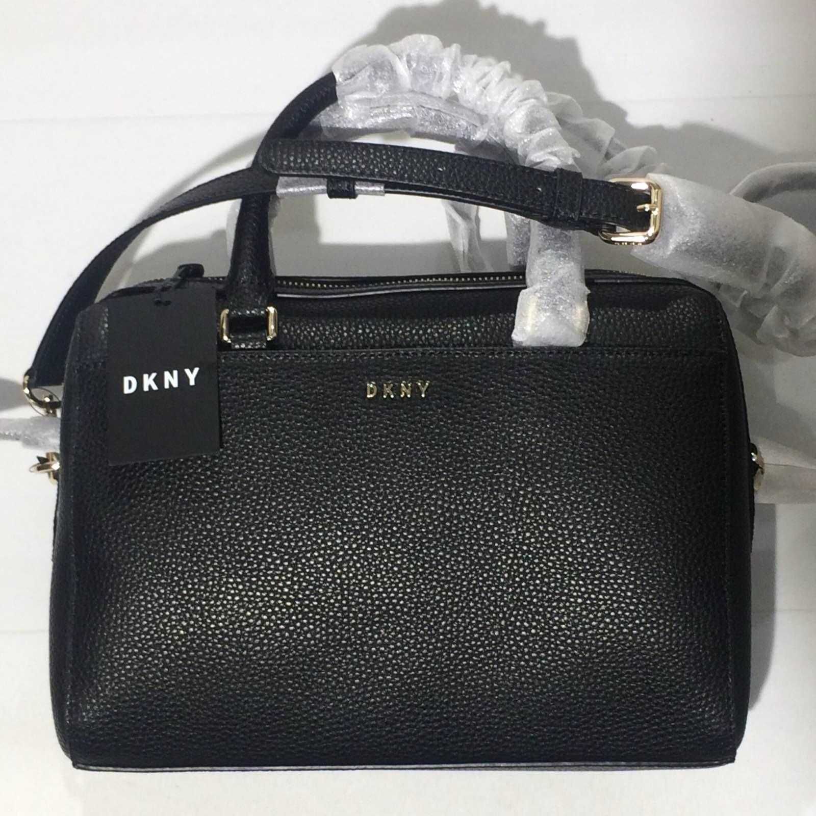 Сумка шкіряна DKNY Pebbled Leather Satchel R92DHD40 оригінал