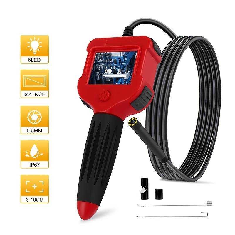 Kamera endoskopowa przemysłowa 2.4" kolorowy wyświetlacz LCD