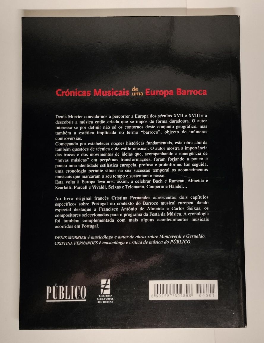 Livro Crónicas Musicais de uma Europa Barroca