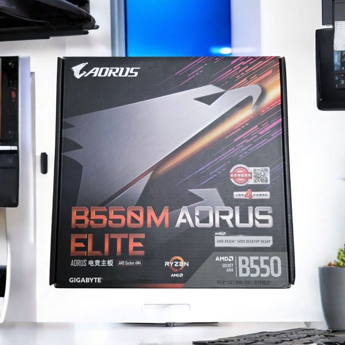 Новий Ігровий Комплект B550m Aorus Elite + Ryzen 7 5700x3d + 32gb DDR4