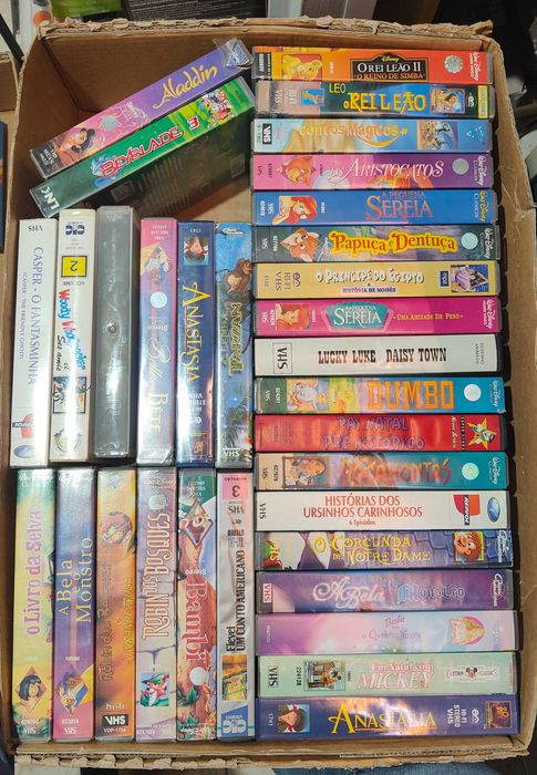 Lote Vhs Infantil 1 - Ver lista Abaixo - PROMOÇÂO 1 €