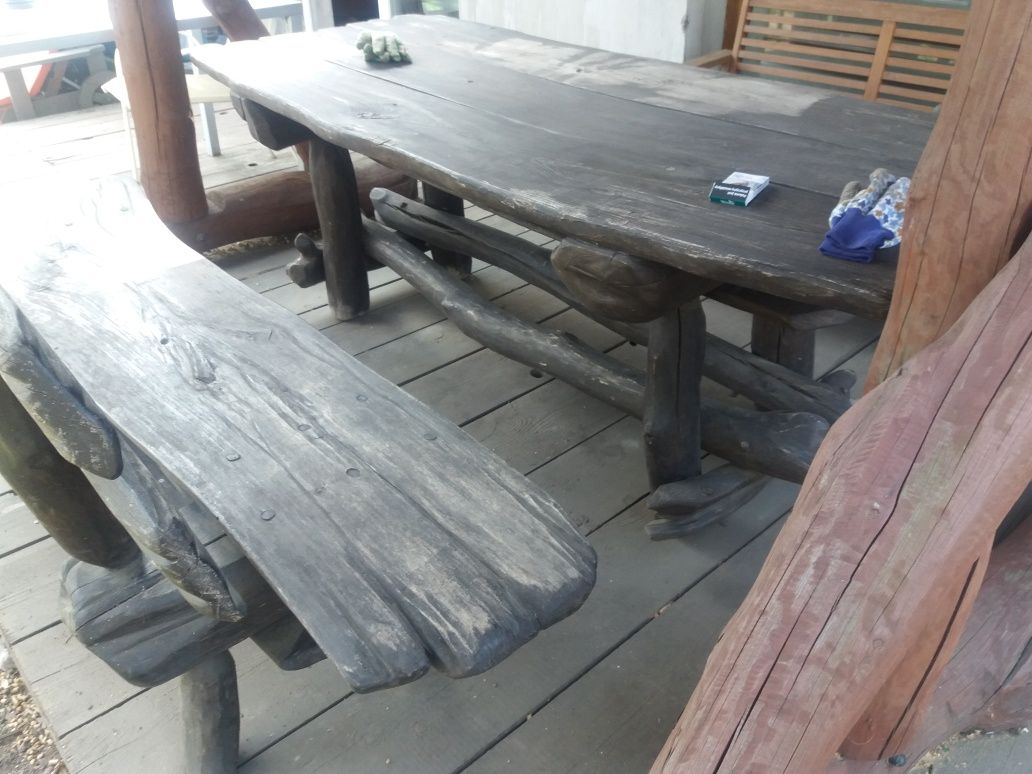 Stół plus ławka góralska