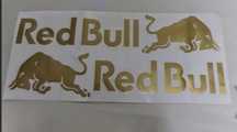 Zestaw naklejek Red Bull złote nalepki wycinane 60x20cm