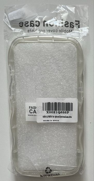 Etui ALYMIYA białe do iPhone 15 Pro Max – dopasowanie i ochrona