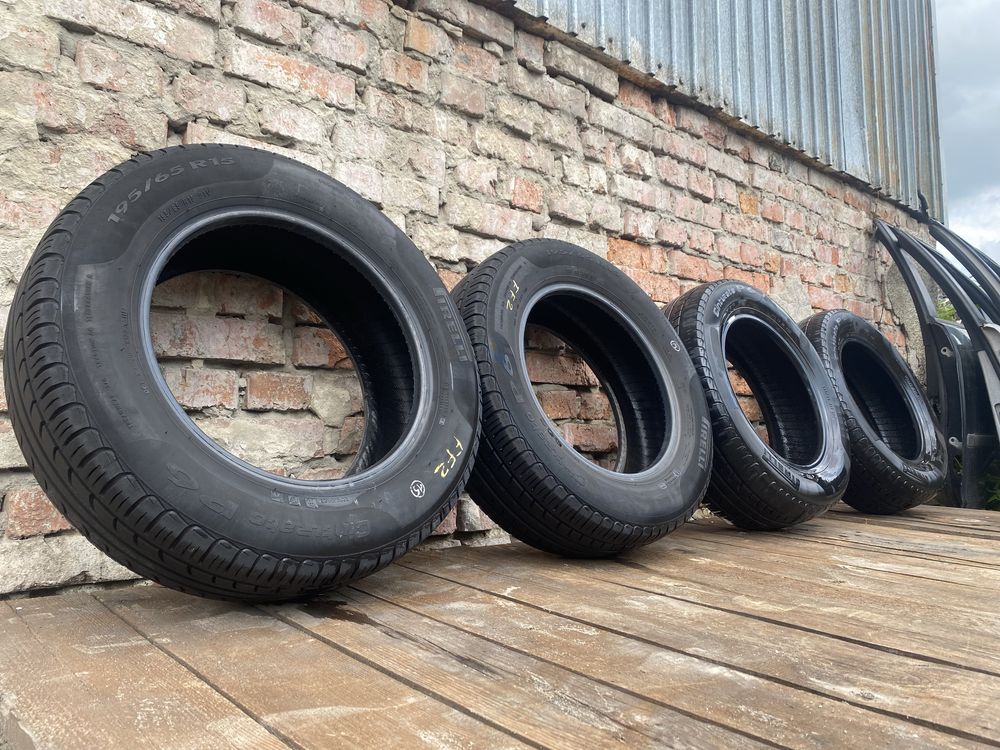 Резина Pireli 195/65 R15 Шинна Гумма Запаска Комплект Пара Колесо