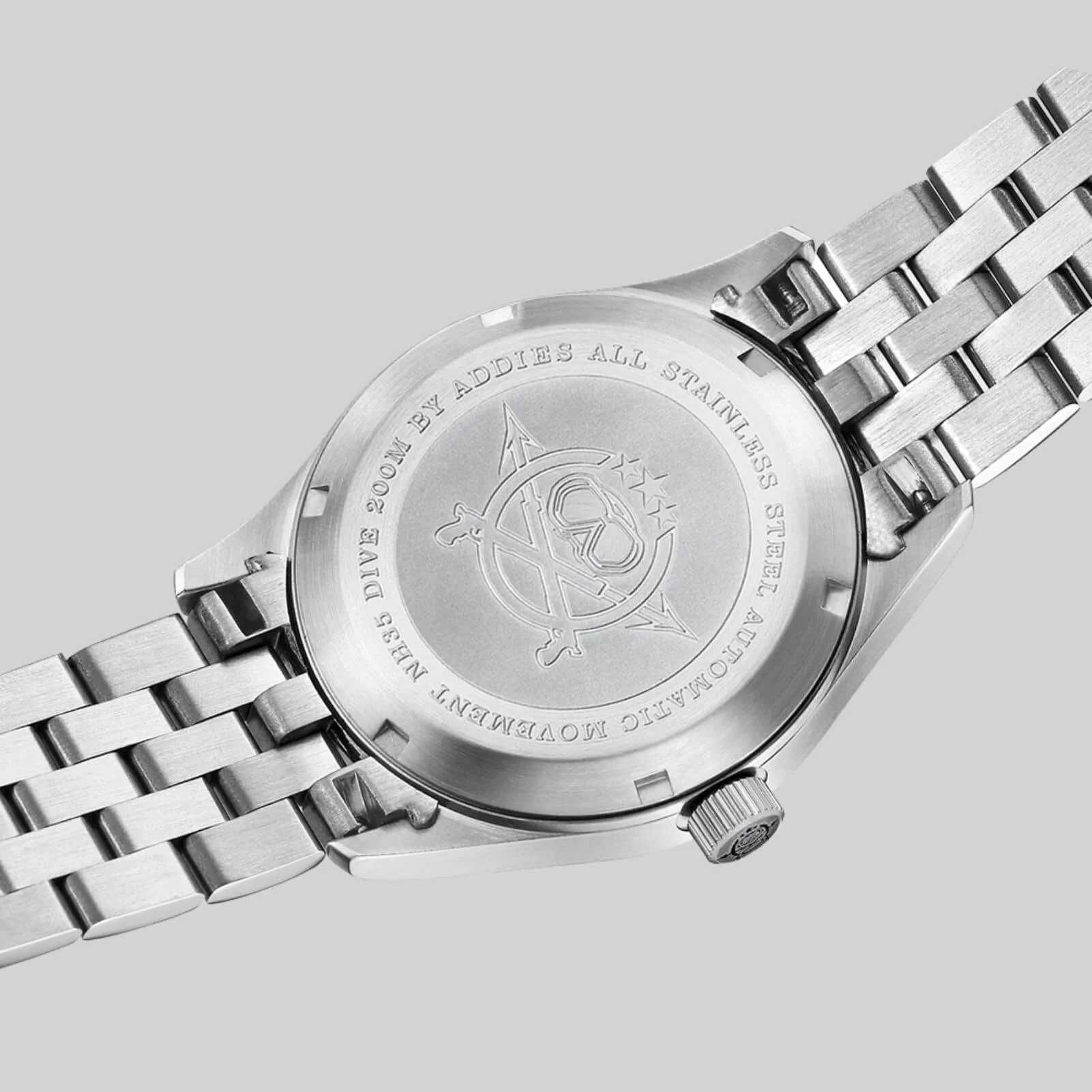 ADDIESDIVE 39mm Automatyczny zegarek, Pasek stalowy (MY-H2)