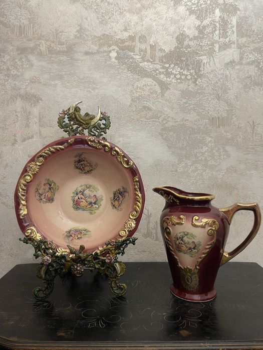 Кувшин и Миска для умывания, Англия, Винтаж