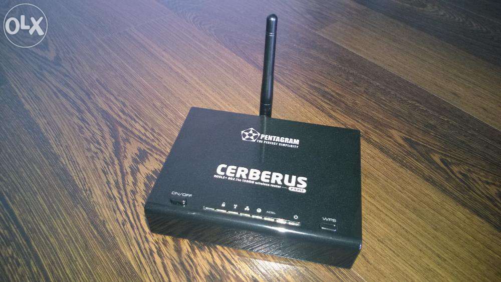 Router/modem Pentagram Cerberus P6352 ADSL2+ Wi-Fi IEEE 802.11n