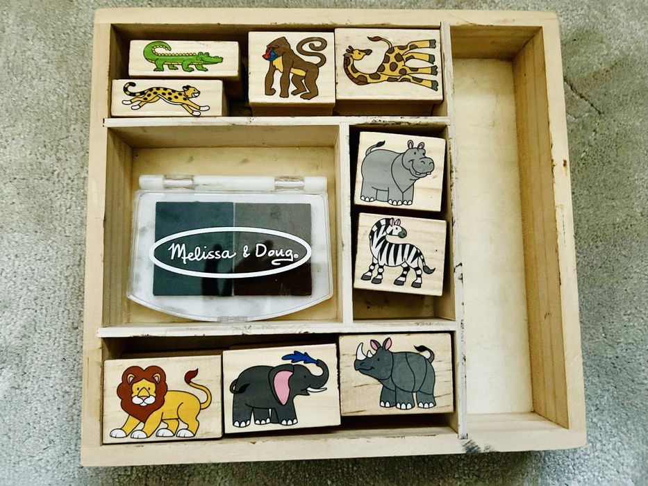 Pieczątki ze zwierzętami Melissa & Doug ok 4 lata