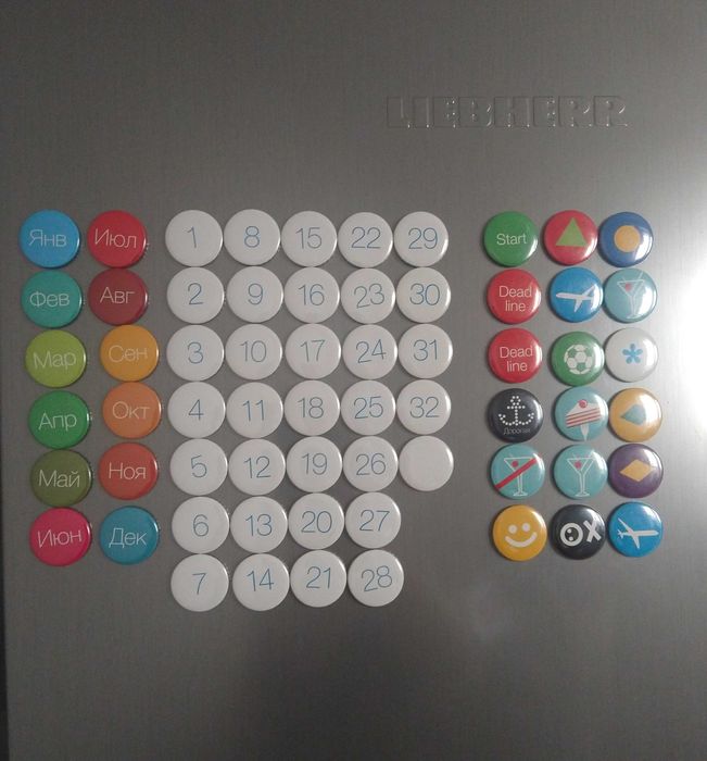 Календар на магнітах