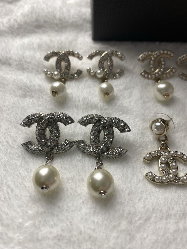 Серьги chanel, шанель