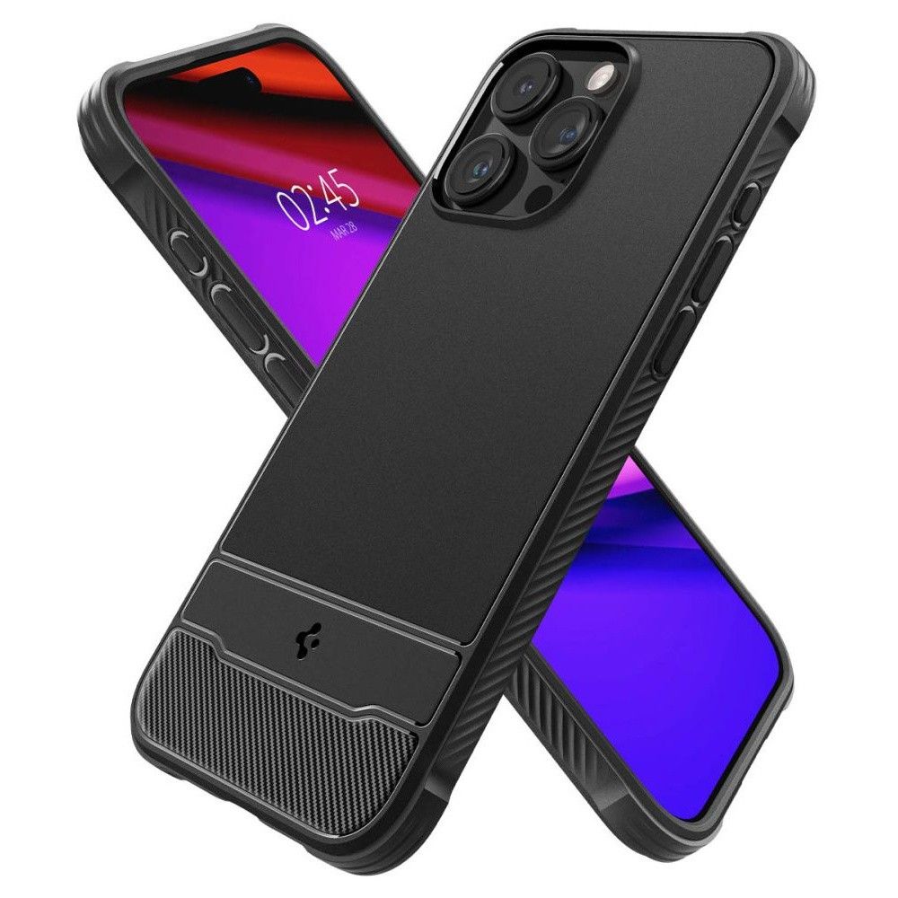 Etui Spigen do iPhone 15 Pro MagSafe Rugged Armor Black