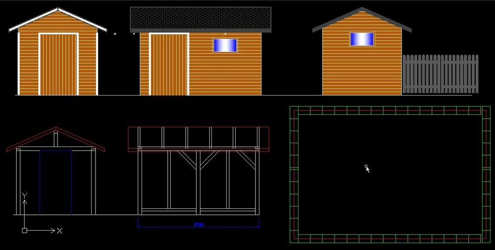 Rysunki Cad produkcyjne ploter frezujący projektowanie fasad elewacji