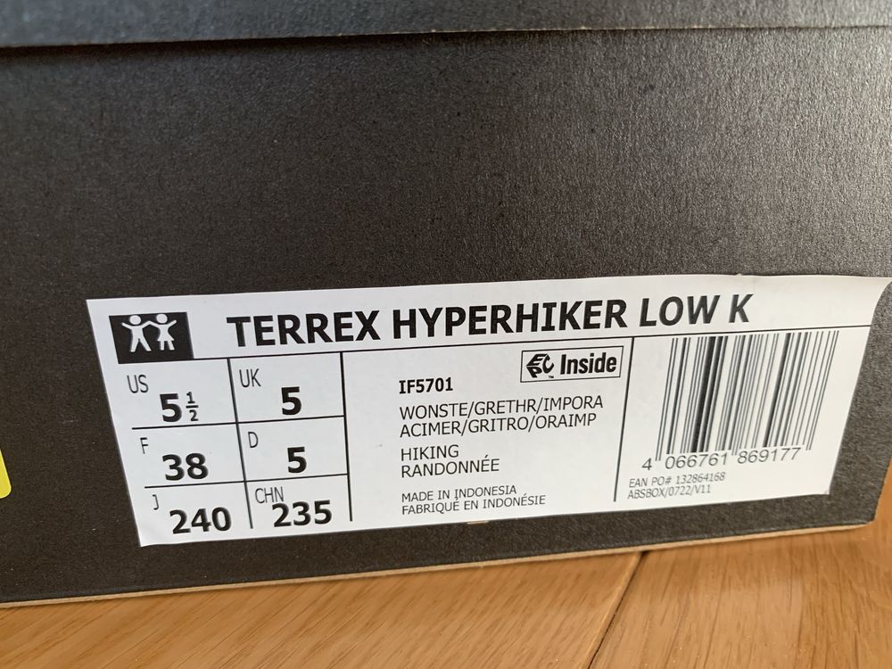 Buty Adidas Terrex Hyperhiker Low K Roz.38 Nowe
