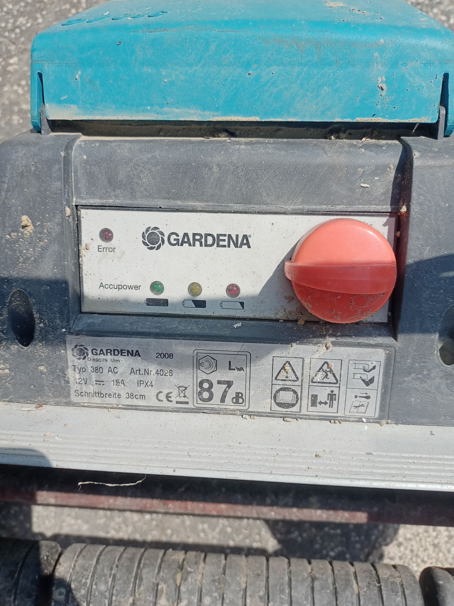 Gardena 380ac kosiarka wrzecionowa akumulatorową