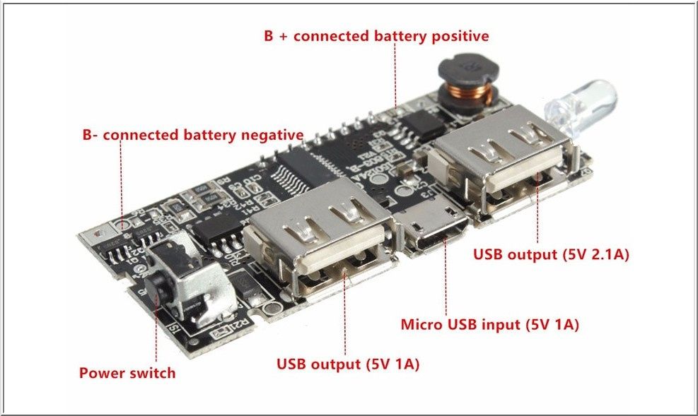 Moduł ładowania baterii li-ion - DIY