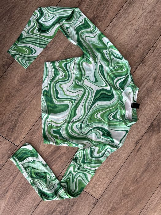 Crop top z długim rękawem XS