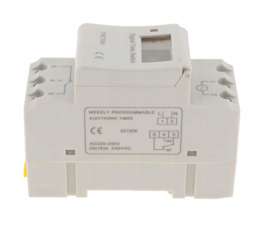 Cyfrowy programator LCD Timer 220V 16A przekaźnik czasowy