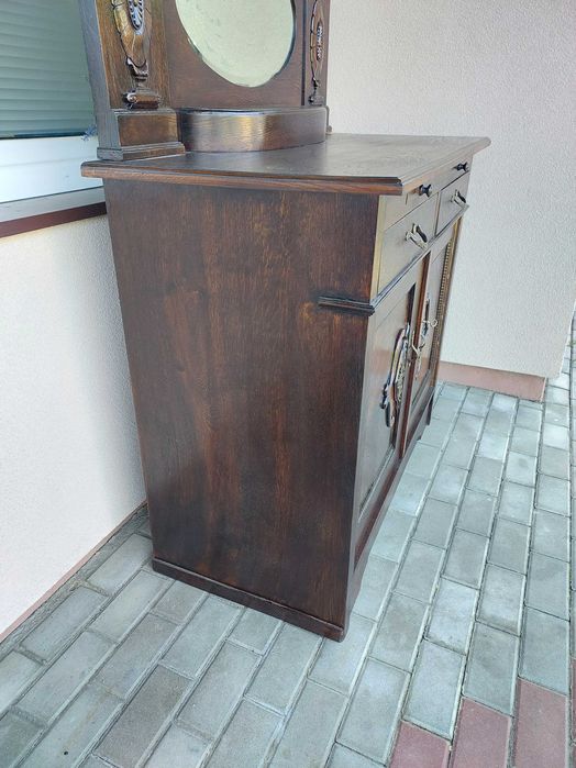 Stary secesyjny pomocnik kredens komoda lustro E187