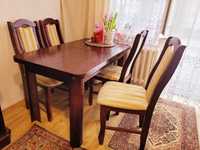 Stół drewniany +krzesla