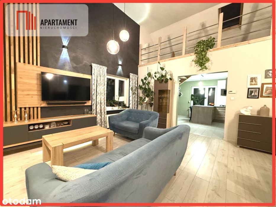 Murowaniec - piękny dom z antresolą i ogrodem