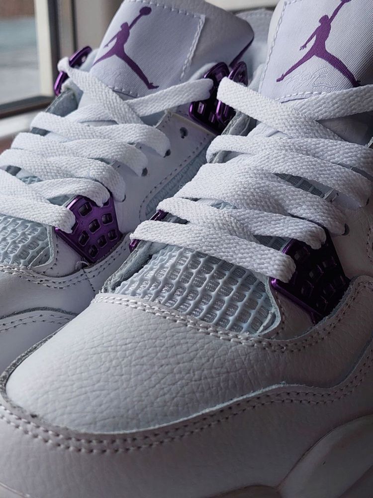 Buty Nike Air Jordan 4 White Metallic Purple 36-45 unisex trampki