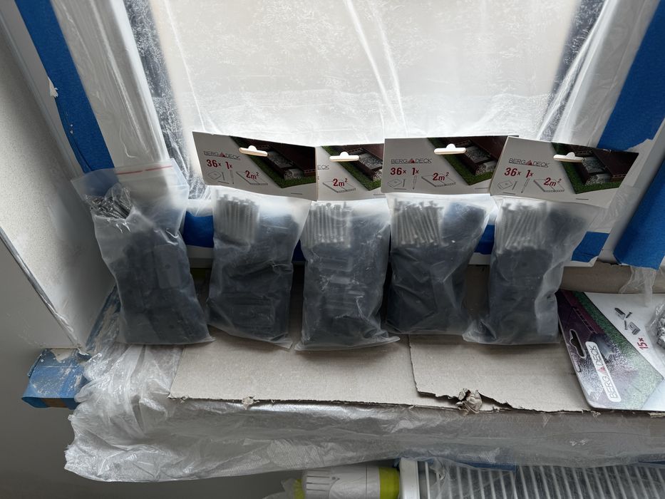 Zestaw klipsów mocujących do desek tarasowych Bergdeck