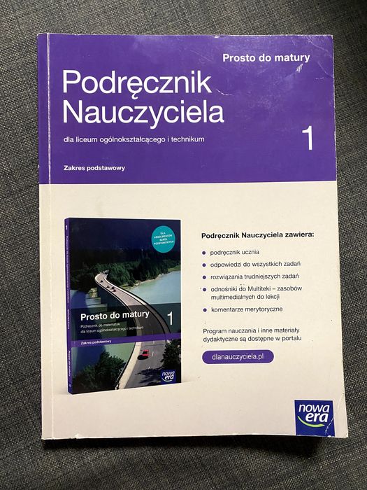 Prosto do matury 1, podręcznik nauczyciela, zakres podstawowy Nowa Era