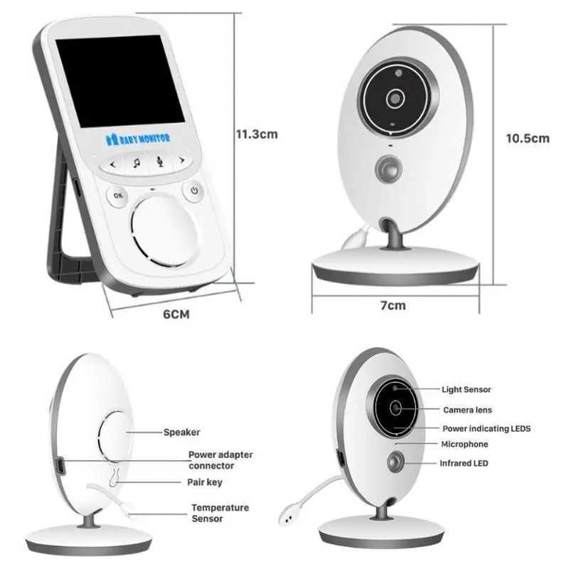 Видеоняня Maman Baby Monitor VB605+ родительский и детский блок Новая!